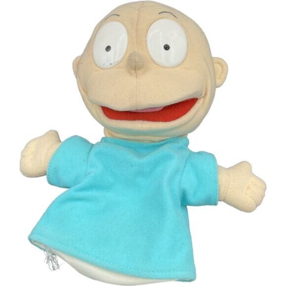 Vintage Rugrats Chuckie & Tommy 10" Hand Puppets 90s Nostalgia Kids Toy Set - Picture 4 of 7